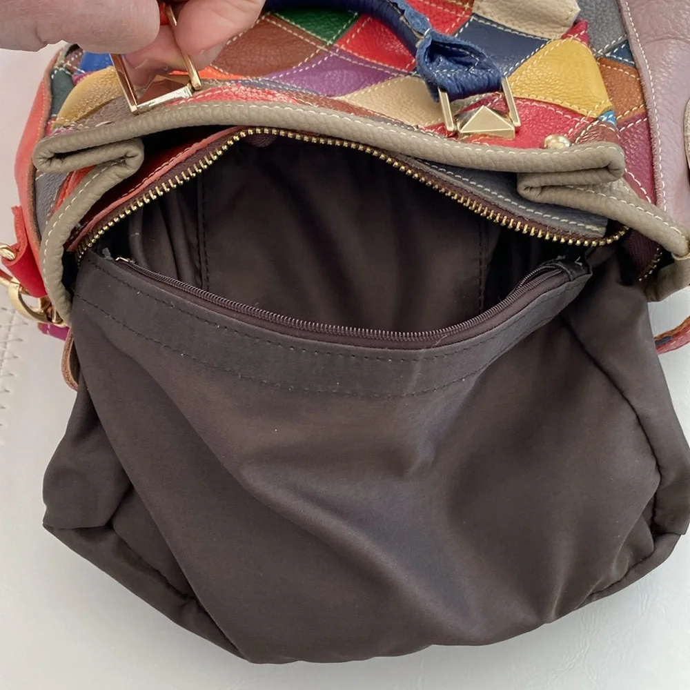 New Handmade Patchwork Hand-Crossbody Bag - Picture 8 of 8